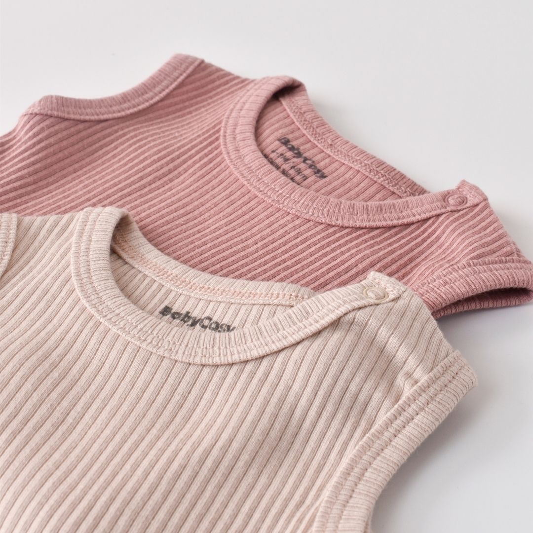 MODAL Pack of 2 sleeveless bodysuit