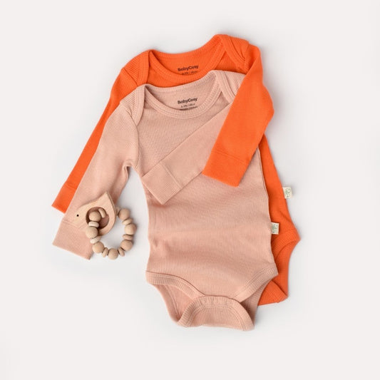 MODAL Pack of 2 Long-sleeved bodysuits
