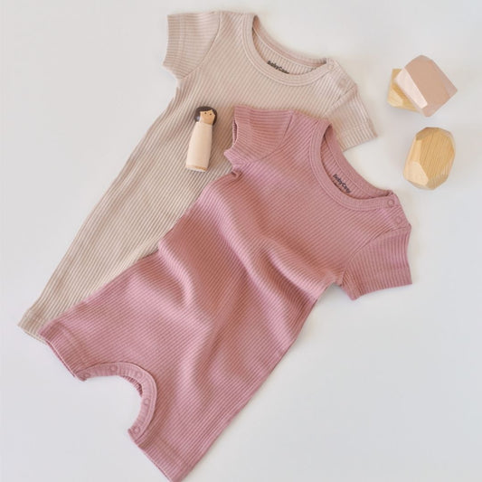 MODAL Pack of 2 Short-sleeved rompers