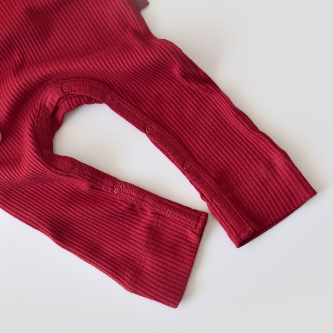 MODAL Long-sleeved romper 50% modal - 50% organic cotton