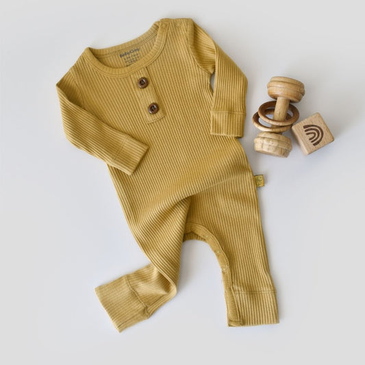 MODAL Long-sleeved romper 50% modal - 50% organic cotton
