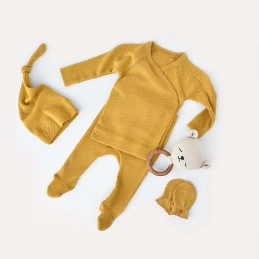 MODAL BABY SET 4 Teile aus 50 % Modal - 50 % Bio-Baumwolle