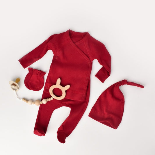 MODAL BABY SET 4 Teile aus 50 % Modal - 50 % Bio-Baumwolle