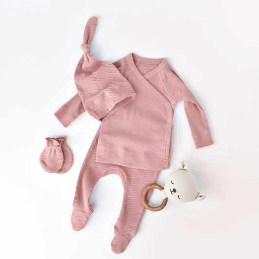 MODAL BABY SET 4 Teile aus 50 % Modal - 50 % Bio-Baumwolle