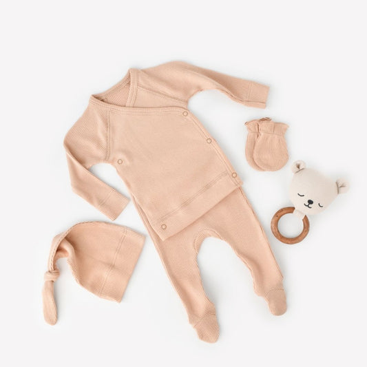 MODAL BABY SET 4 Teile aus 50 % Modal - 50 % Bio-Baumwolle