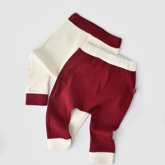 BACK Pack of 2 Pants % 95 Organic Cotton - 5% Elastane