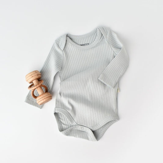 RIBANA Long-sleeved bodysuit% 95 Organic Cotton - 5% Elastane