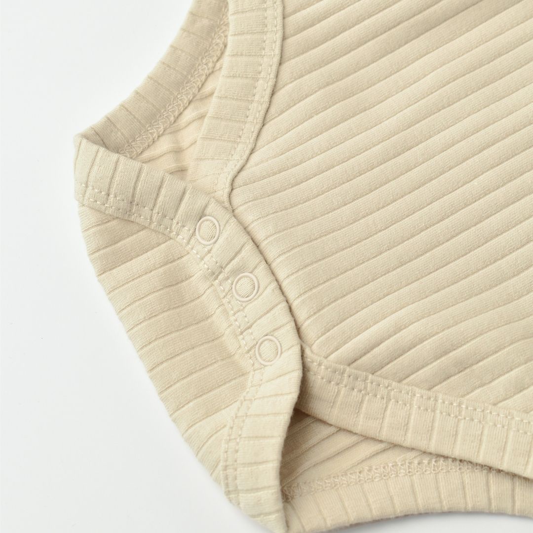 RIBANA Body a maniche lunghe %95 Cotone Organico - 5% Elastan