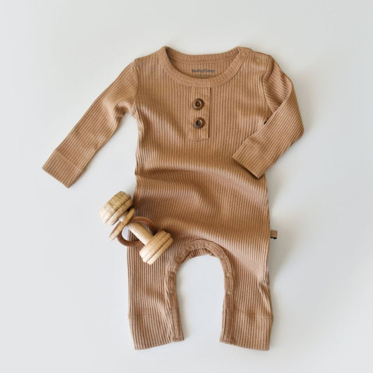 MODAL Long-sleeved romper 50% modal - 50% organic cotton